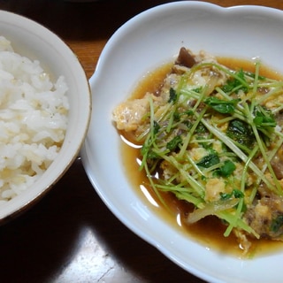 牛スジの卵とじ定食